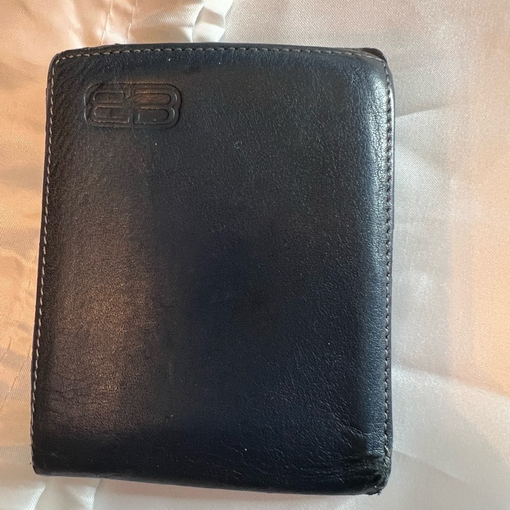 Balenciaga Midnight Blue Leather Card Holder wallet